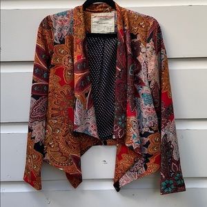 Anthropologie Cartonnier XS Paisley Blazer